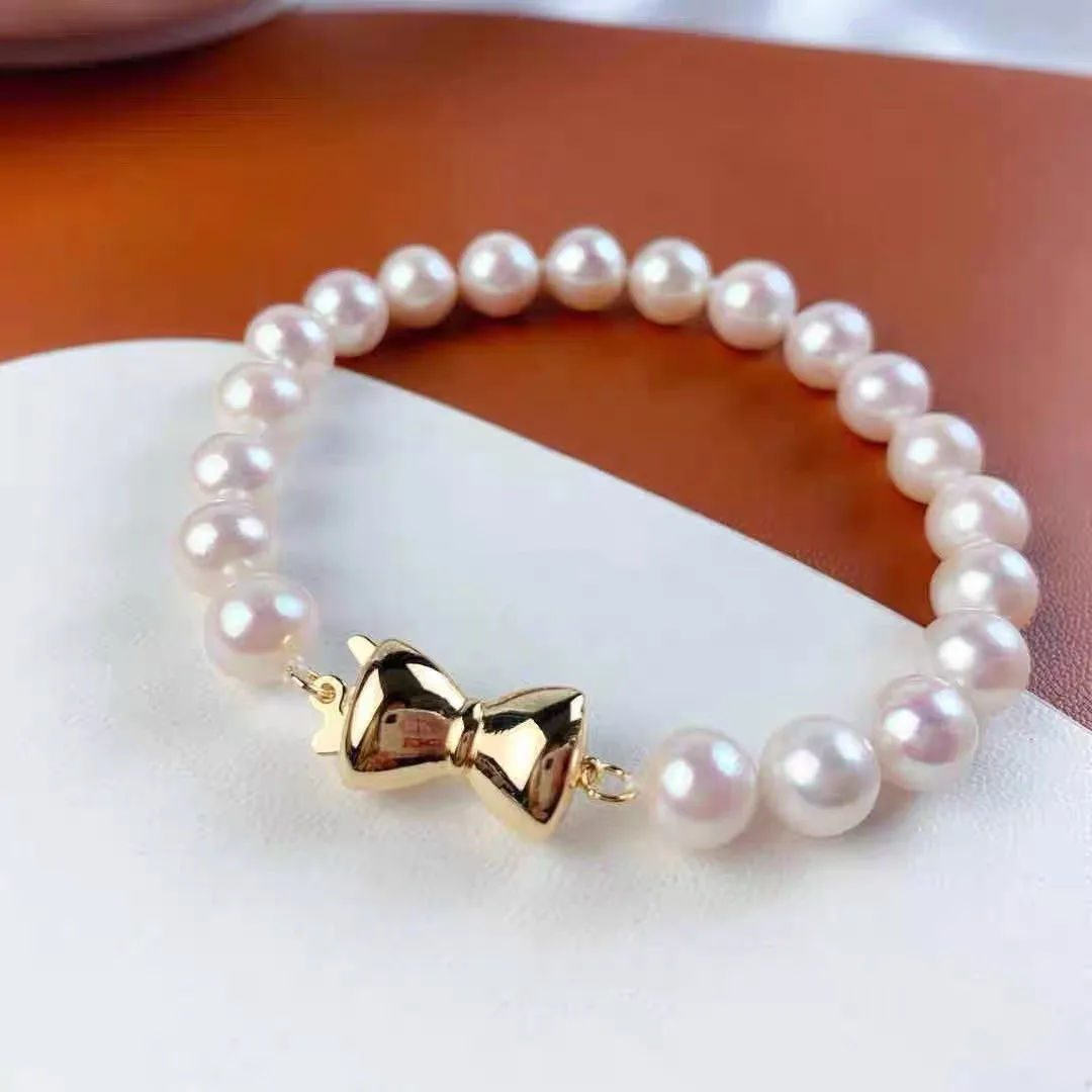 

Free Shipping 18k Real Gold Plated Pearl Bracelet Clasp Beads High Quality for DIY Jewelry Making Fastening Findings Accessories
