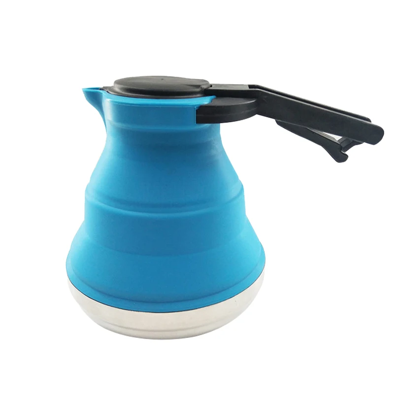 

1.5L High Temperature Resistant Boil kettle Outdoor Camping Portable Foldable Water Coffee Pot Kitchen Silicone Tea Kettle