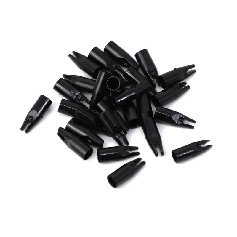 

50pcs/lot ID 8mm Archery Arrow Nocks For Carbon Fiberglass Arrow Shaft for Archery Hunting Shooting