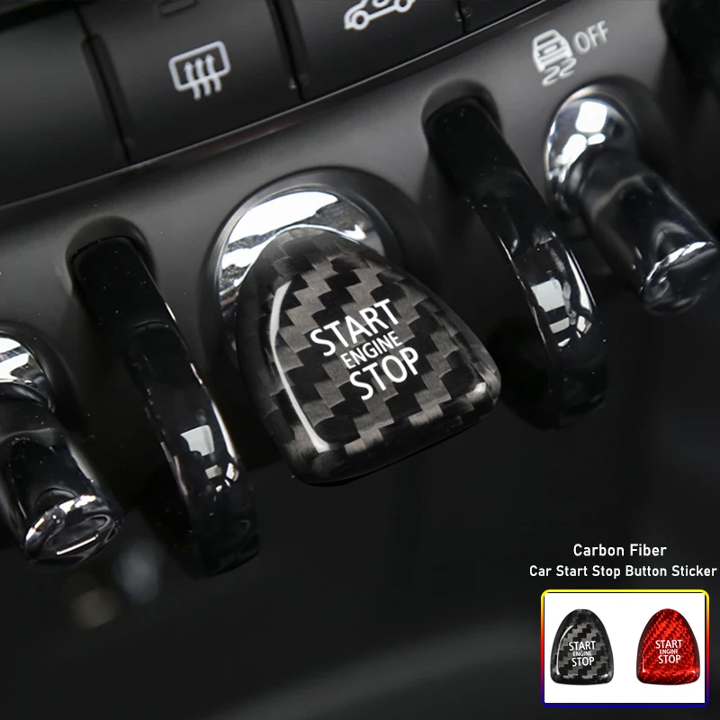 

Car Sticker Carbon Fiber Engine Start Stop Button Cover Trim Car Interior Styling Sticker for Mini Cooper F54 F55 F56 F57 F60