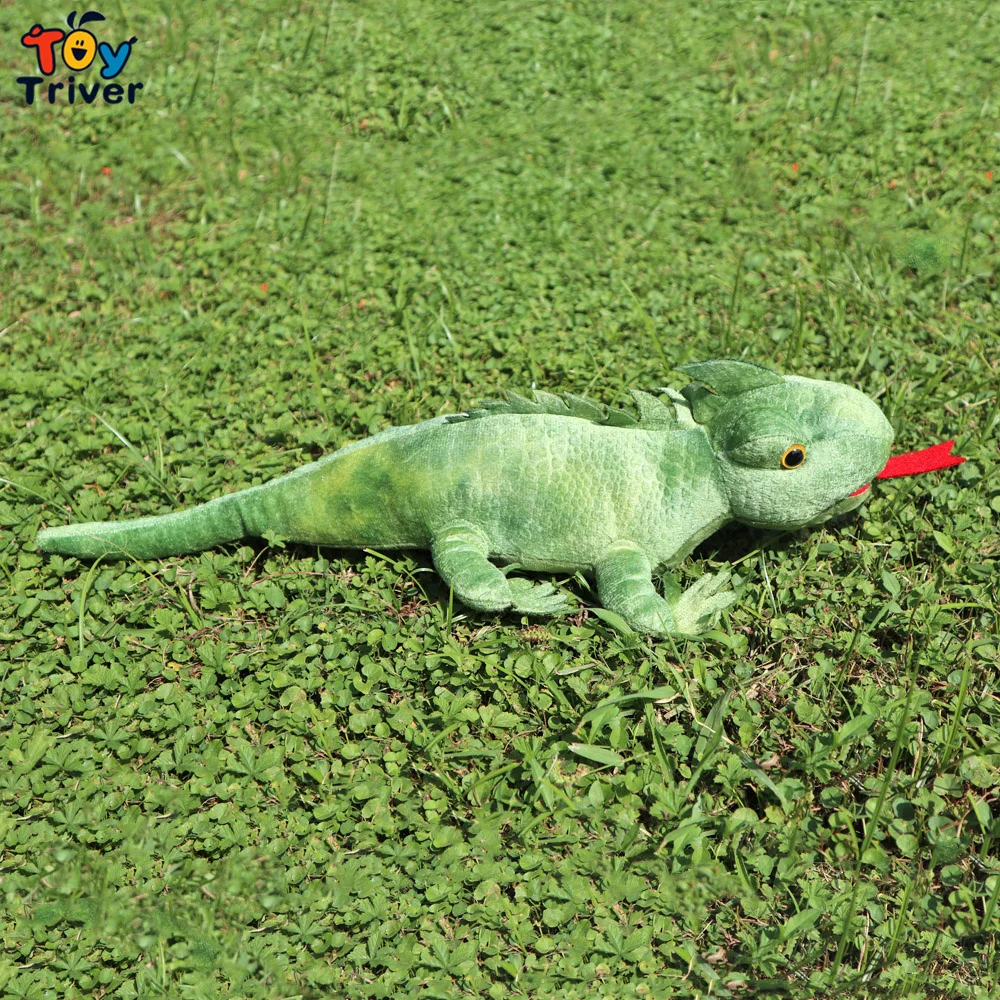 Креативная ящерица хамелеон Игуана Гекко плюшевые игрушки мягкие дикие животные