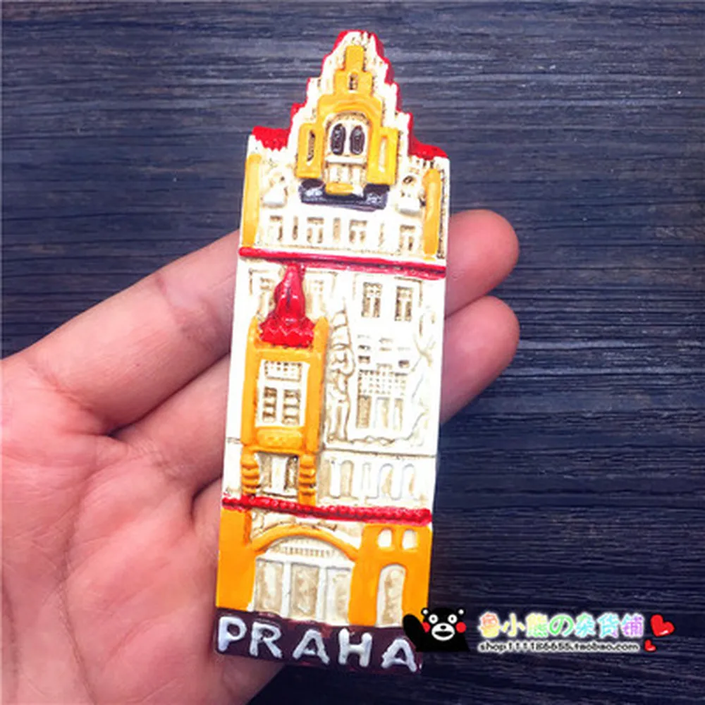 Praha-pegatinas magn&eacute;ticas 3D para el hogar, pegatinas para refrigerador, Praha, Prague, Czech-0