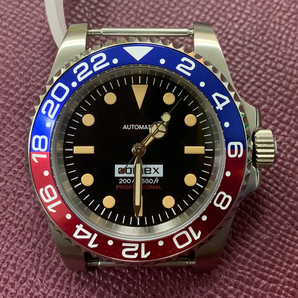 Часы 40 мм сапфир нержавеющая сталь чехол с японским NH35 автоматический механизм