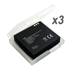 3 шт., аккумулятор для экшн-камеры Xiaomi yi, 1010 мАч