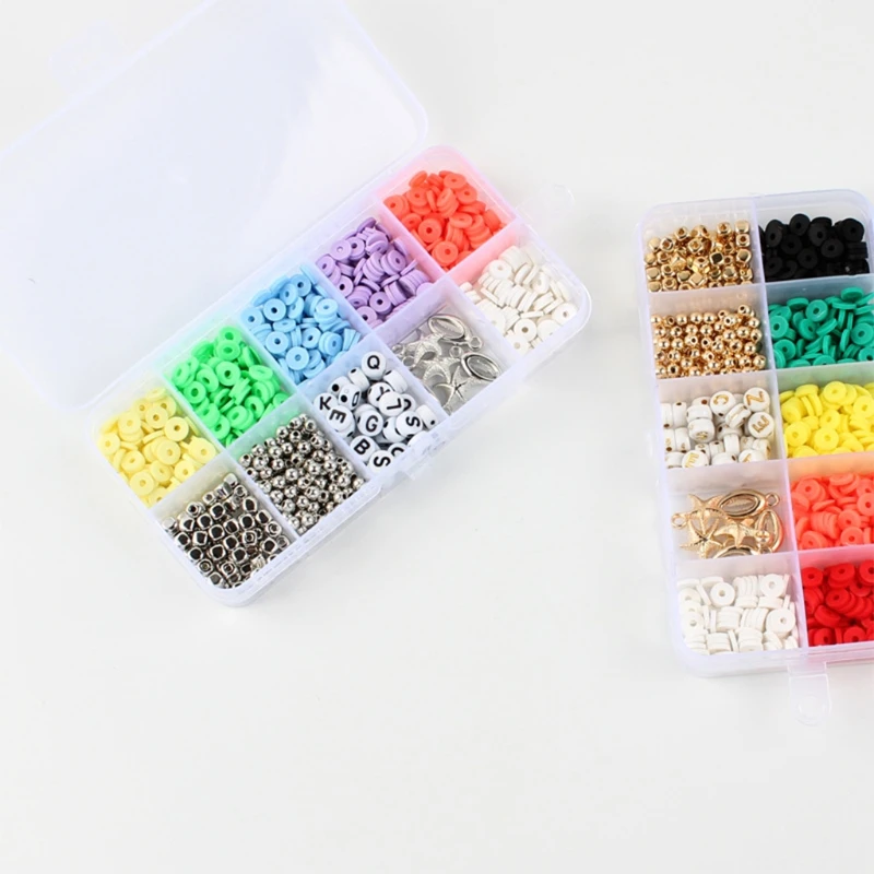 

10Grids Storage Box Beads for DIY Making Necklaces Bracelets Craft Set Kit Creativity Plastic Pottery Irregular Shape