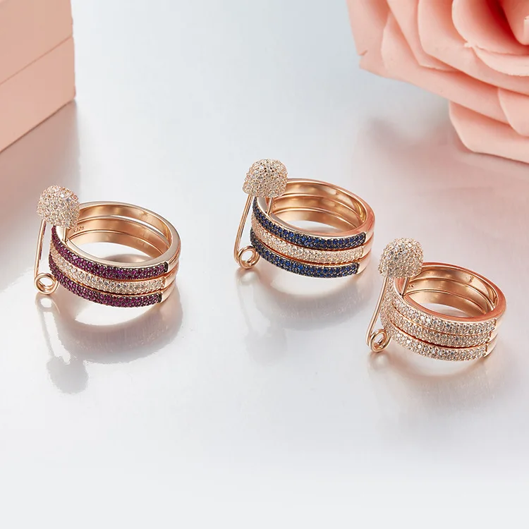 Монако ювелирные изделия Мода циркония pin Кольца для женщин популярные брендовые