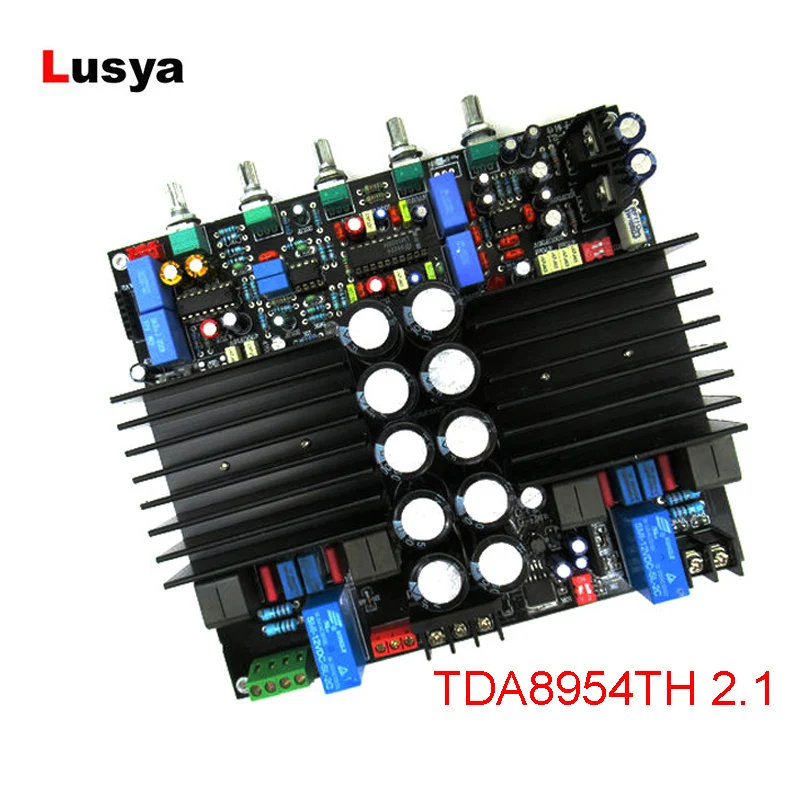 Плата цифрового усилителя TDA8954TH 2 1 Bluetooth 210 Вт * сборная HIFi LM1036 + плата NE5532|Усилители