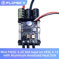 electric speed controller for skateboard mini fsesc4 20 50a base on vesc%c2%ae 4 12 with aluminum anodized heat sink 12s esc