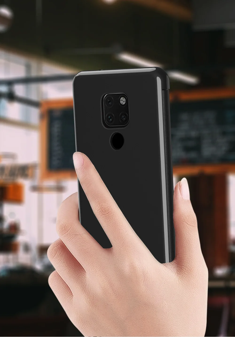 Умный зеркальный флип-чехол Lamorniea для huawei P30 Pro P30 Lite, чехол из искусственной кожи для huawei mate 20 Pro/mate 20 Lite/mate 20