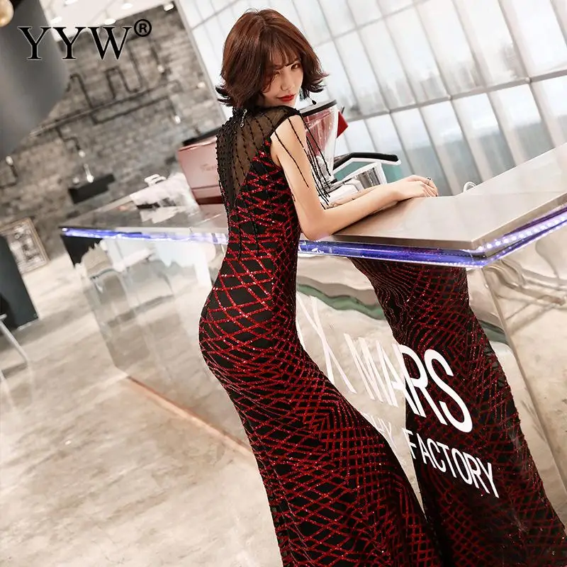 Красное вечернее платье Чонсам в стиле ретро женские сексуальные свадебные