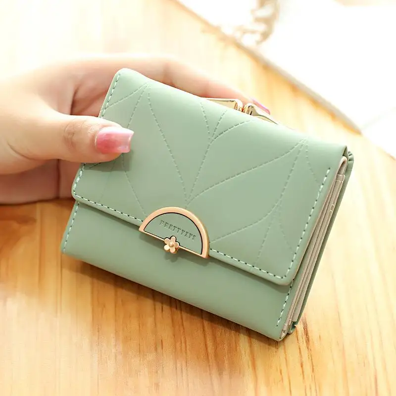 Cute Lock Design Small Wallet Women Pu Leather Women Purse Brand Designer Mini Female Wallet Lady Coin Purse Pocket