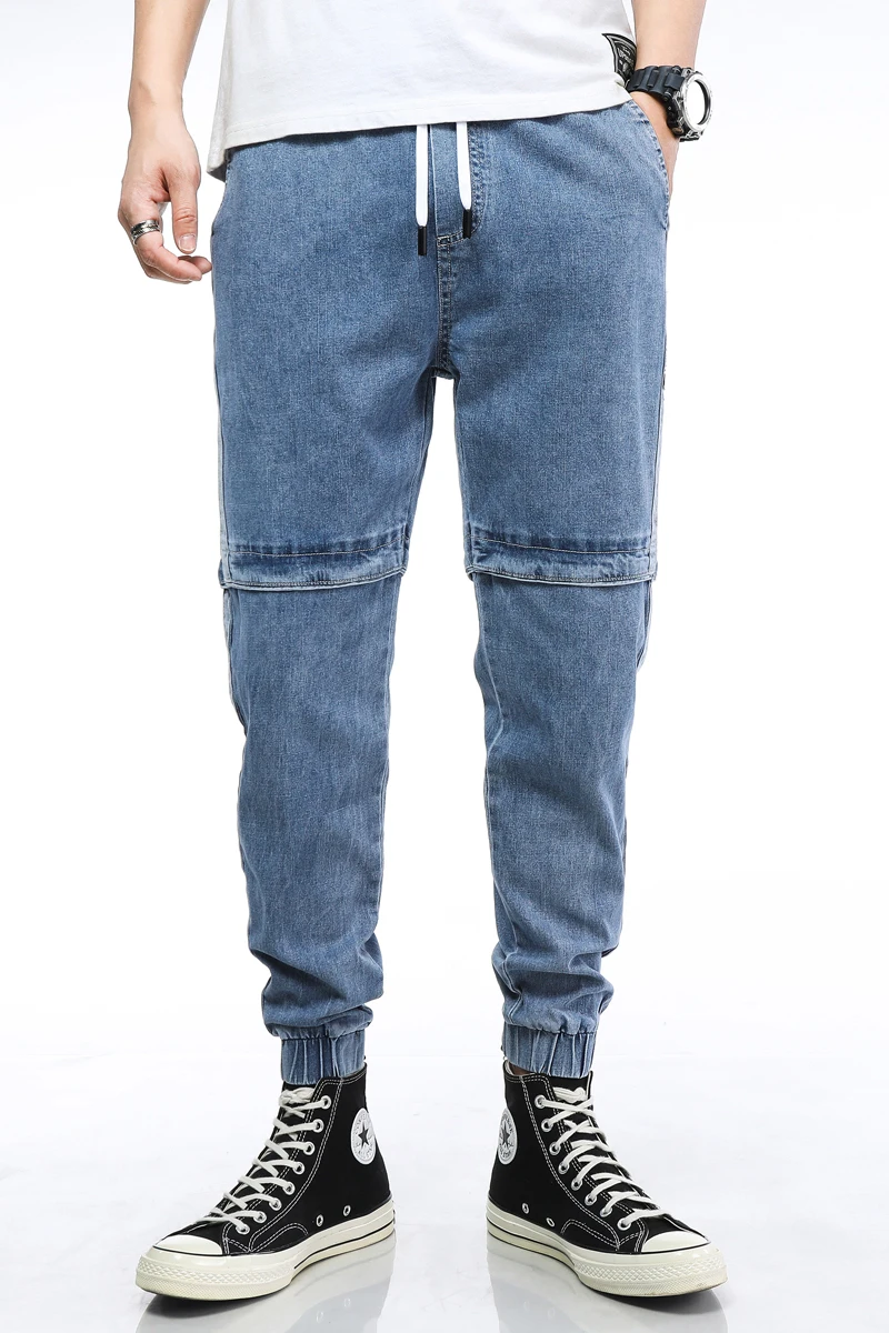 

Fall winter harem pants trend hip-hop Japanese overalls loose-footed jeans loose plus size student casual long pants cool