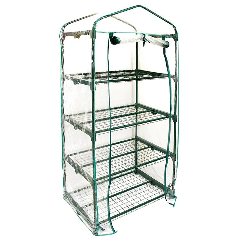 Горячие XD четыре пола пвх уютный садовый уровень мини Домашние теплицы