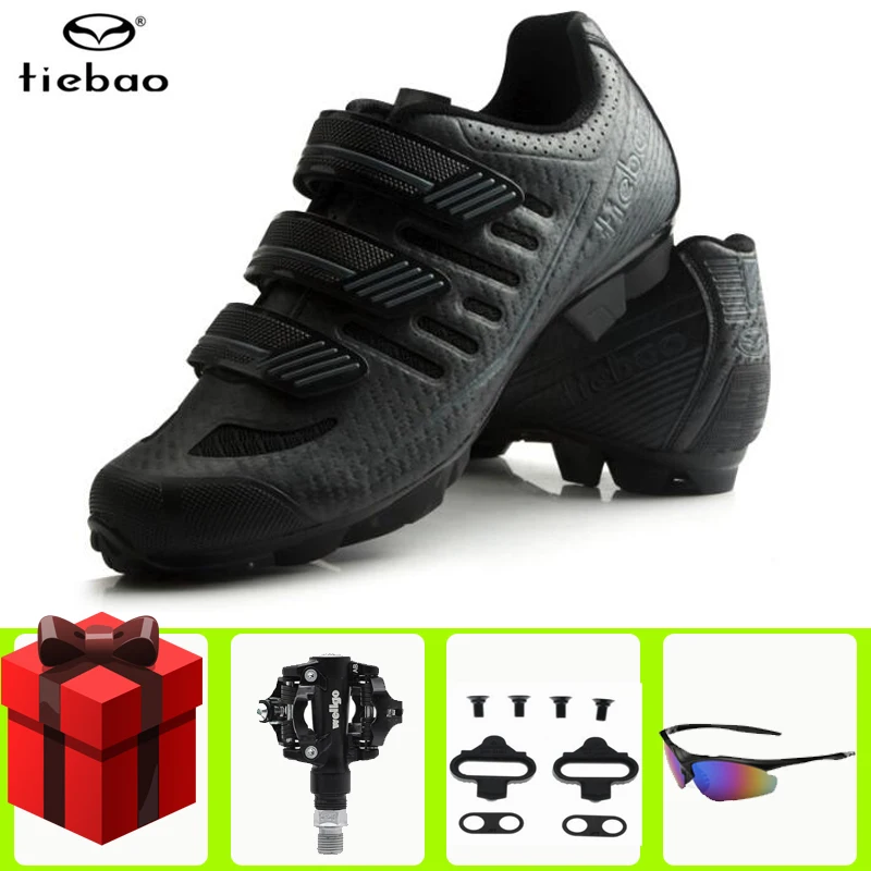 

Велосипедные педали Tiebao, спортивная обувь для горных велосипедов, дышащие самозакрывающиеся, SPD
