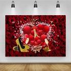 Золотые высокие каблуки воздушные шары Красная роза Искусственная Девушка Бар Mitzvah украшение для вечеринки фотостудия 3D цифровой фон