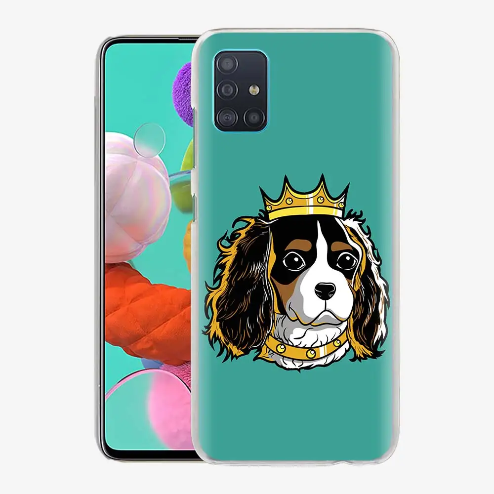 

Phone Case For Samsung Galaxy M31 Case Hard PC Cover For Samsung M31s M51 A50 A51 A71 Shell Cocker Spaniels Cartoons Dog Cute