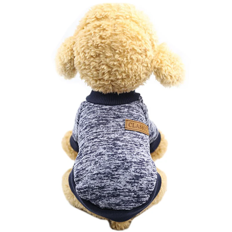 Классический свитер для собаки кошки маленьких собак Зима Щенок Кот одежда такса