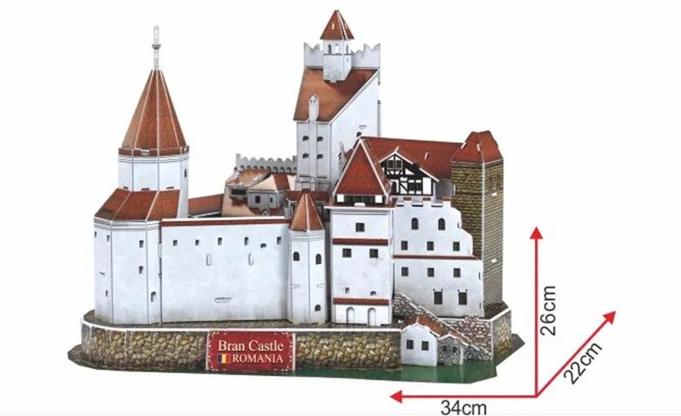 Сувенир Bran Dracula замок Трансильвания Румыния тур из Румынии 3D модель пазла|Пазлы| |