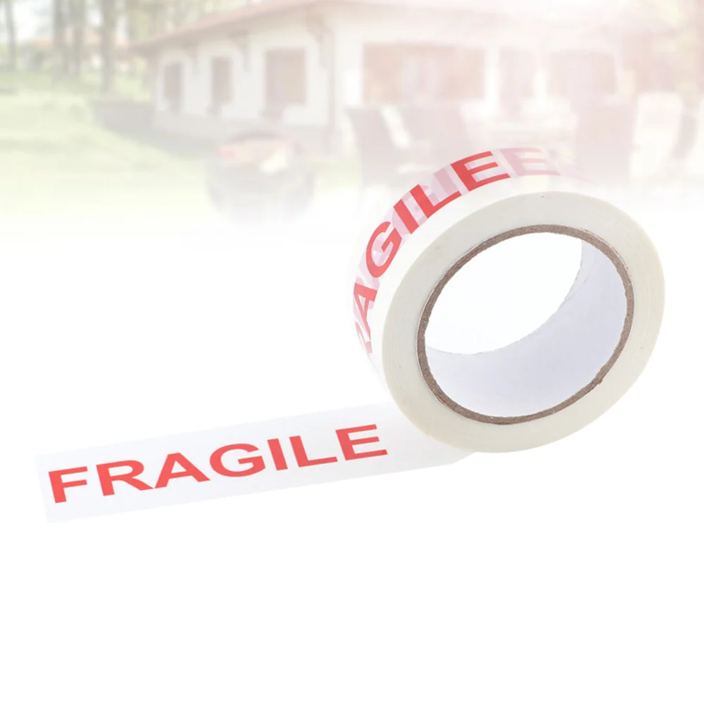 

Fragile Tape Sealing Box Packing Adhesive Strong Secure Sticky Seal for Your Boxes White