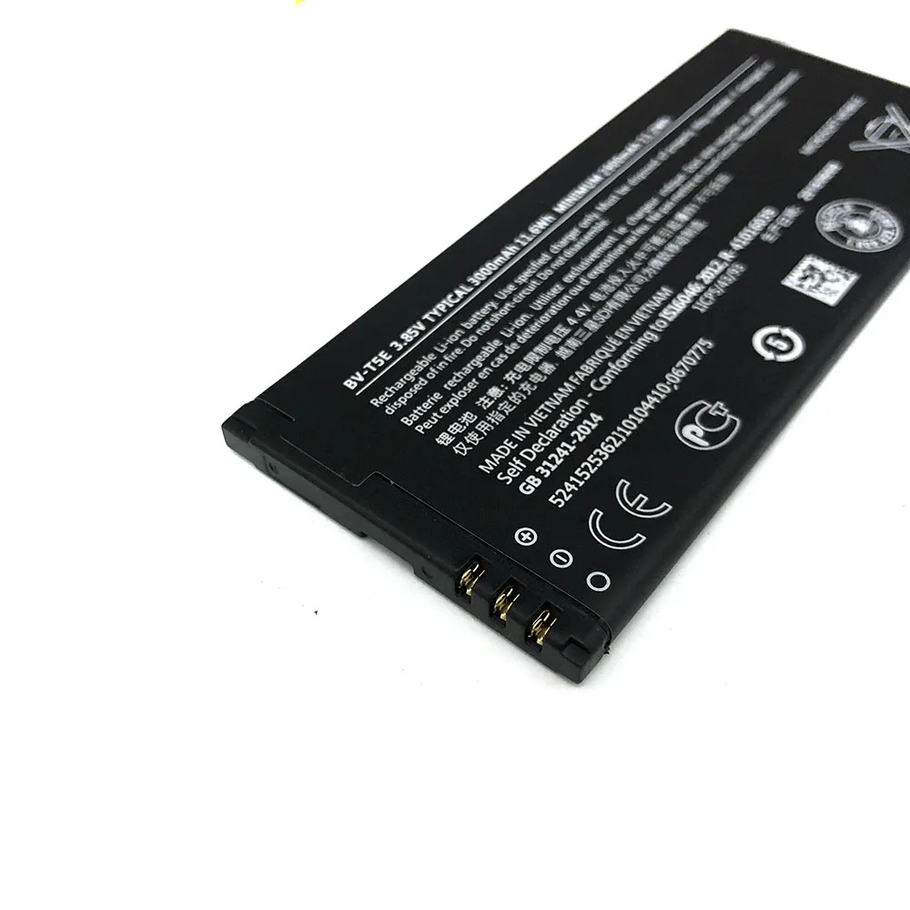 3000 мА/ч, BV-T5E литий-ионный Батарея BVT5E/BV T5E Cellpone Батарея для Nokia microsoft Lumia 950 RM-1106 RM-1104 RM-110