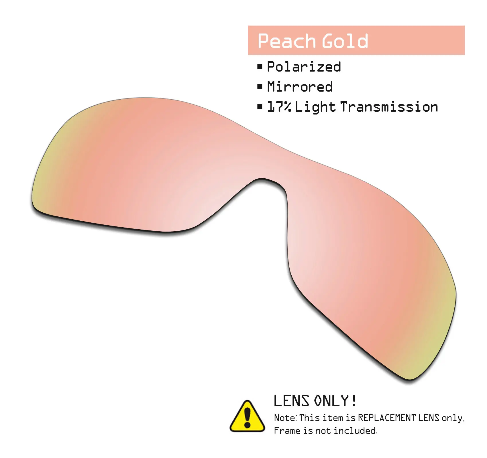 Peach Gold SmartVLT поляризованные Сменные линзы для солнцезащитных очков Oakley Antix-несколько вариантов - Цвет линз: Peach Gold