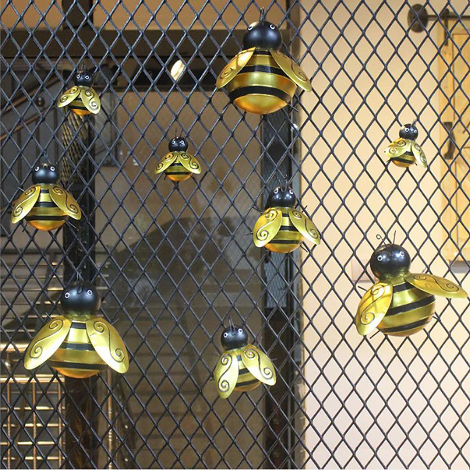 Настенное украшение железная скульптура в виде насекомых для домашнего декора