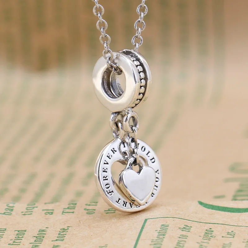 

Hot S925 Silver Heart-shaped Pendant Charms Beads Bracelet Diy Accessories