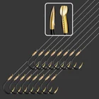 Стальной рыболовный крючок из высокоуглеродистой крючок для ловли карпа в японском стиле для морской рыбалки Ansuo, рыболовная леска 45 см, рыболовный крючок 10 парупак. 1