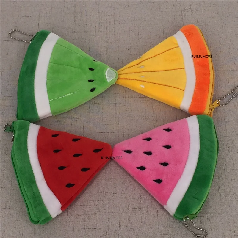 Фруктовый дизайн 10 см арбуз лимон и т. Д. Плюшевый чехол игрушка маленькая цепочка