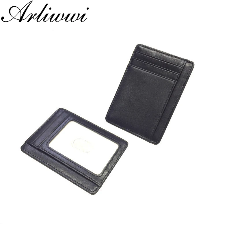 Брендовый держатель карт Arliwwi из натуральной коровьей кожи с защитой от