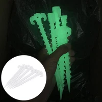 5 pcsbag outdoor luminous camping canopy tent ground screw pegs horn nails climbing tent plastic tent accessories dropshipping