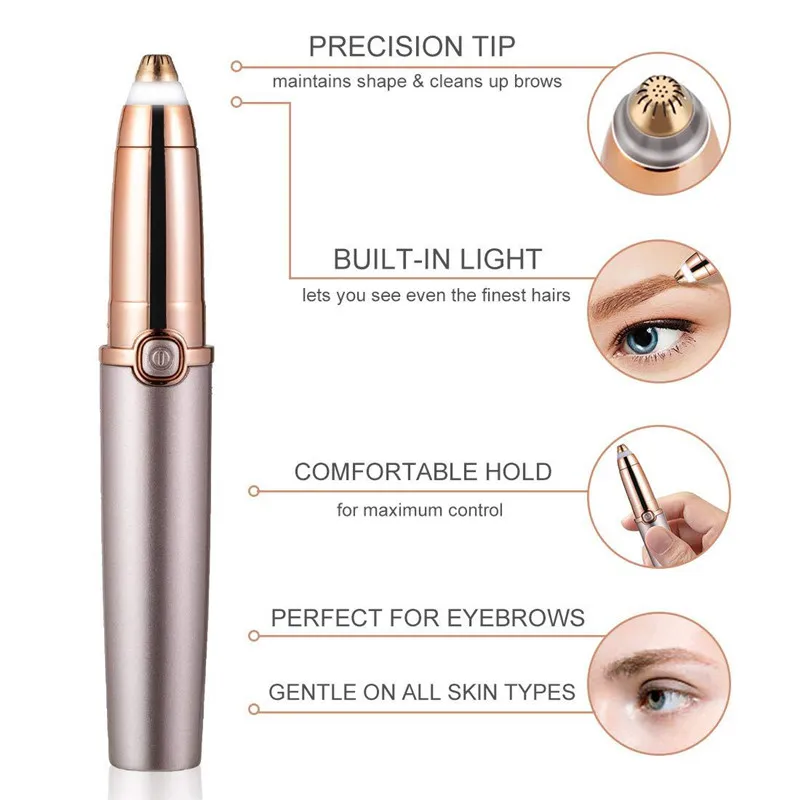 2019 USB перезаряжаемый портативный мини электрический триммер для бровей губ лица