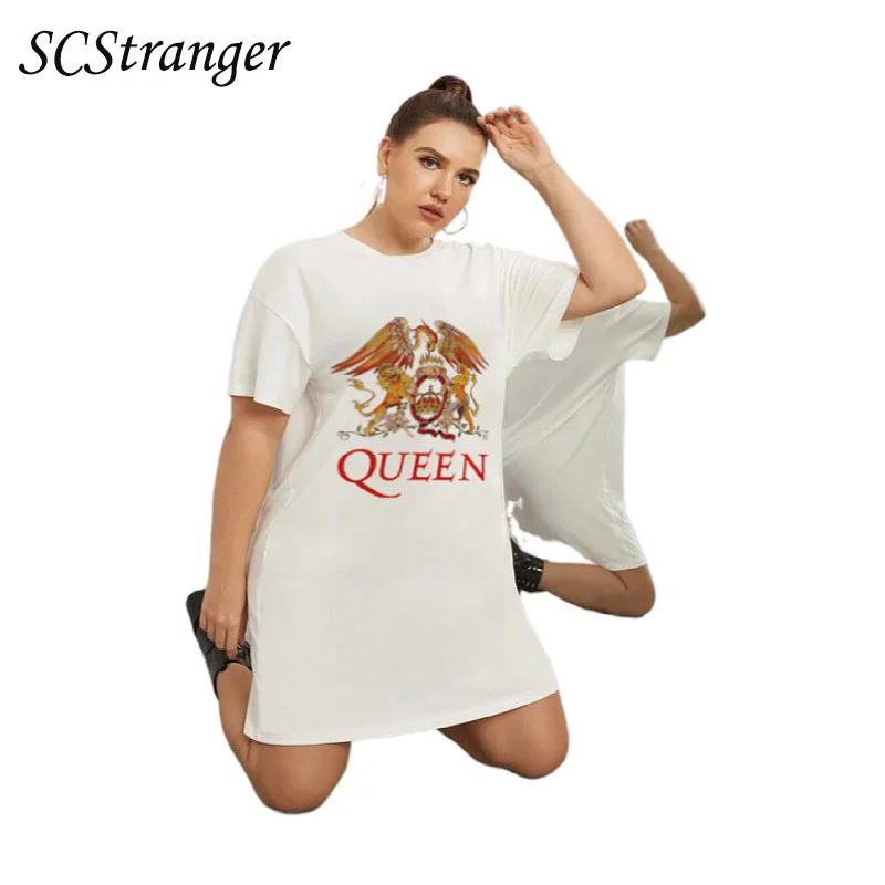 SCSTRONGER Summer Women's New T Shirt Pure White Women's Phoenix Print Round Neck Plus Size Blouse Blusas Mujer De Moda 2021