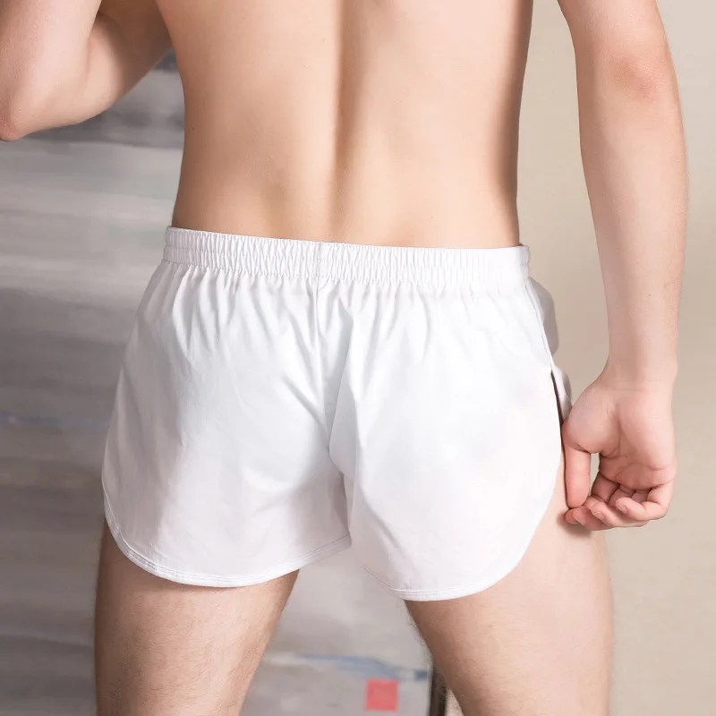 Мужские повседневные домашние шорты хлопковые дышащие эластичные спортивные с