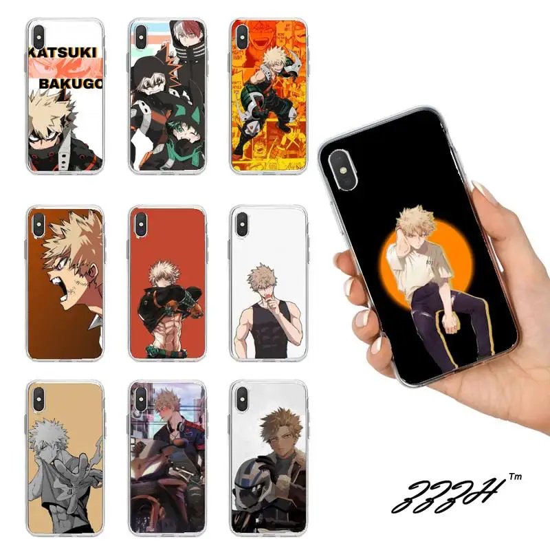 

Katsuki Bakugo Boku My Hero Academia Phone Case For Iphone 7 8 Plus X Xs Max Xr 11 12 13 Mini Pro Max SE2 Soft Clear Cover