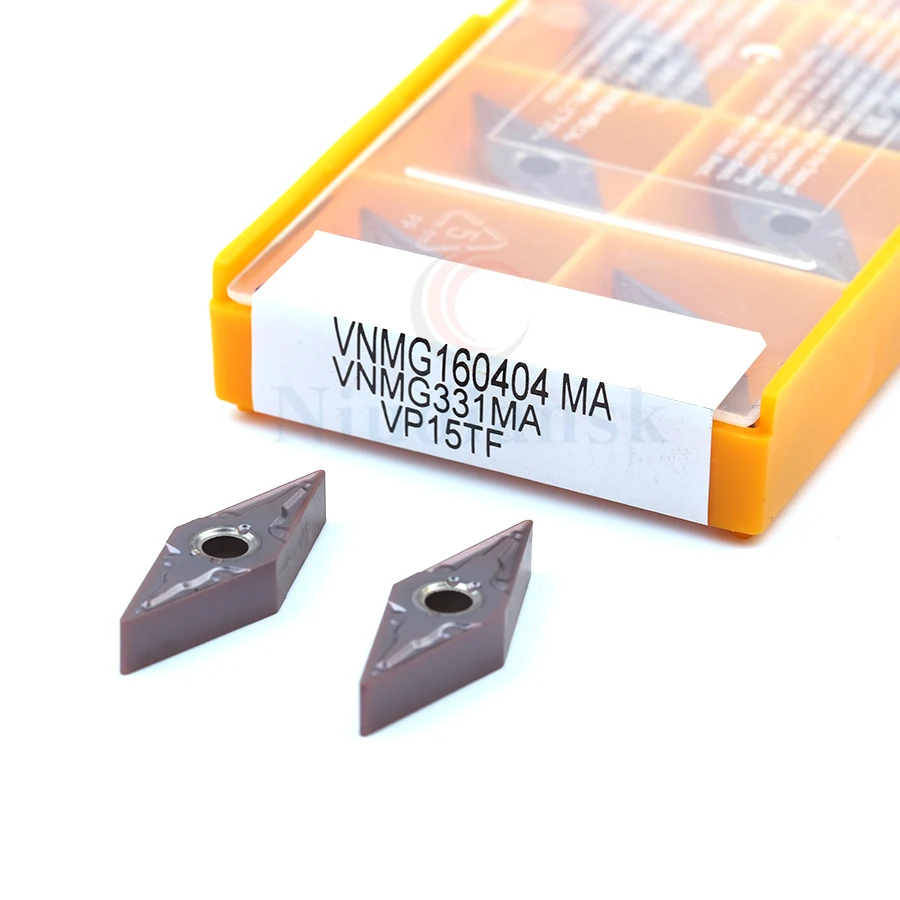 

100% high quality VNMG160404-MA VP15TF US735 VNMG160408-MA VP15TF US735 external turning tool carbide insert CNC Lathe tools
