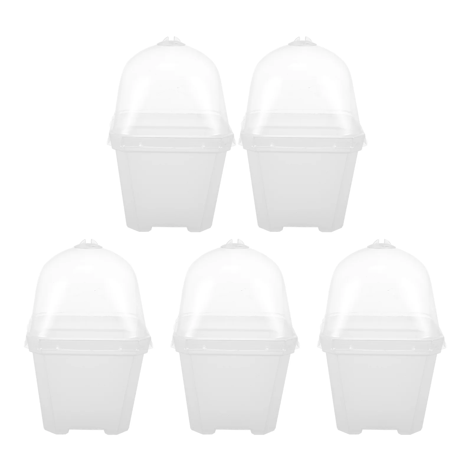 

5 шт., пластиковые цветочные горшки