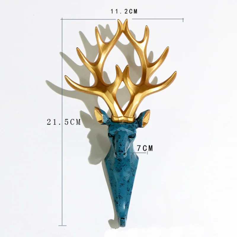 

New Wall Coat Rack Poly Resin Dear Rack Home Wall Decoration Animal Head Rack