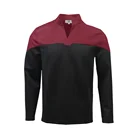 Звезда Косплэй Trek адмирала JL Picard красный форма Startfleet футболки костюмы человек верхняя одежда, куртка Хэллоуин вечерние опора