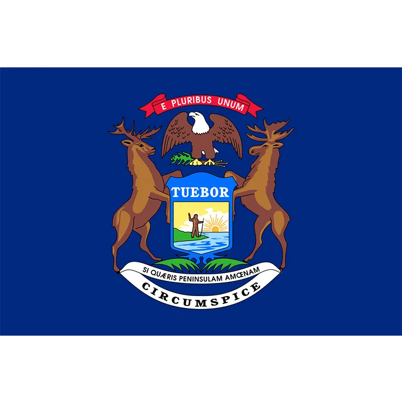 

Yehoy hanging 90*150cm U.S. state Michigan Flag For Decoration
