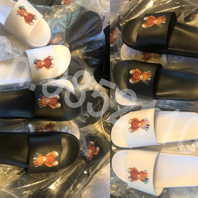 Тапочки женские нескользящие с 3D-принтом дизайнерские брендовые домашние