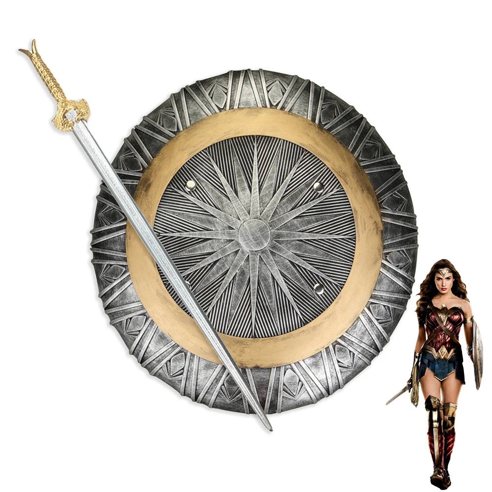 Чудо Женщина реквизит косплей Реплика меч с щитом Диана Принц|Реквизит для