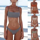 2021 сексуальный женский бандо бандажный комплект бикини пуш-ап бразильский купальник пляжная одежда купальник горячий купальник женский