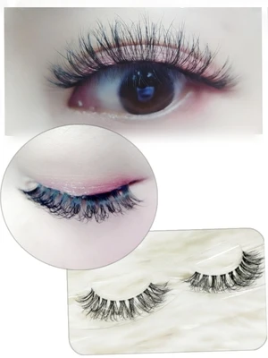 3D стерео пачкающие шелковые белковые накладные ресницы естественная точность