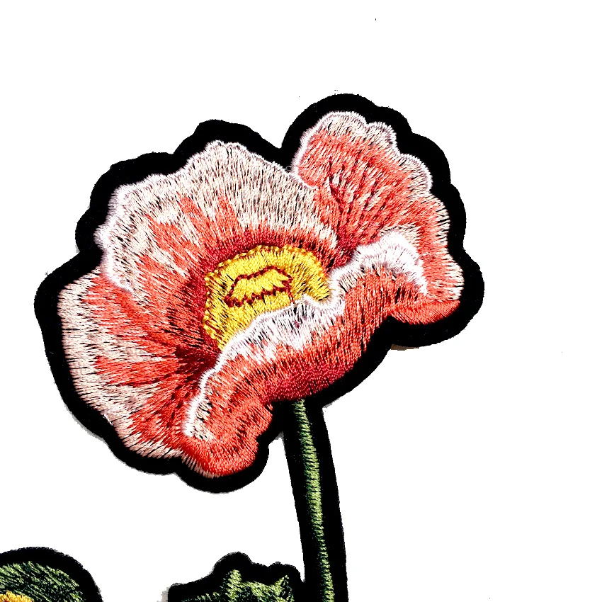 1 пара носков с цветочным узором Модная брендовая аппликация вышивка патчи