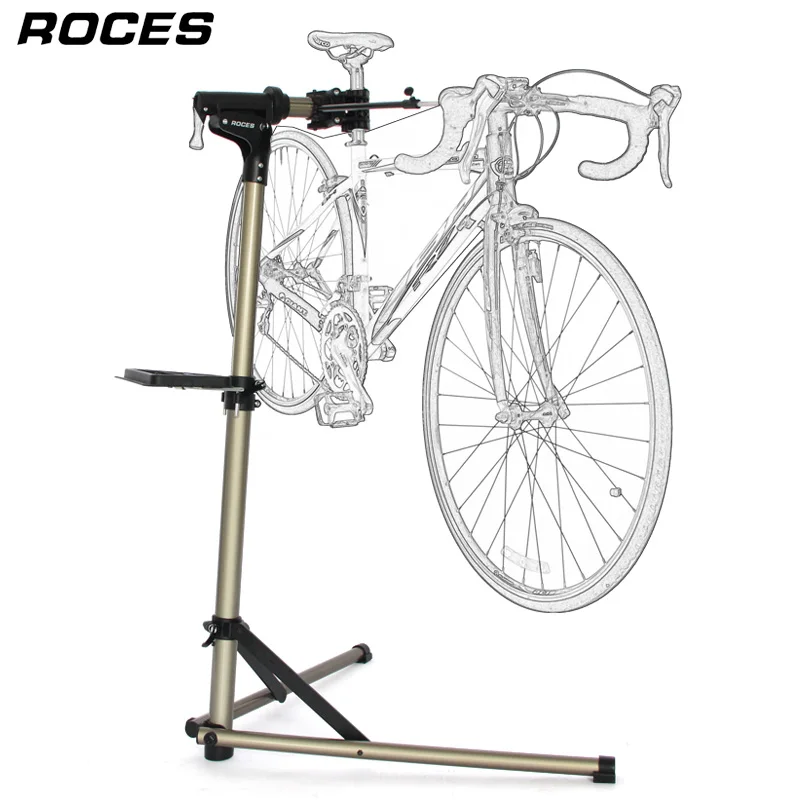 Aluminum Alloy Bike Repair Stand Professional Fixed Folding Home Mechanic Work Stand Adjustable Maintenance Storage Stand