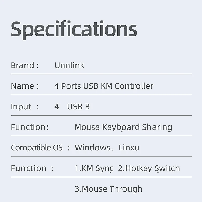 

2021 Unnlink USB Kvm 1 4