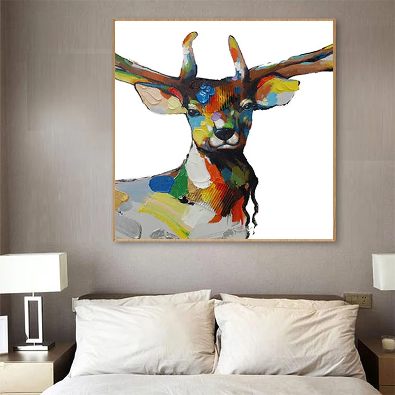 RELIABLI искусство олень с нарисованным слоном для девочек фотографии животных