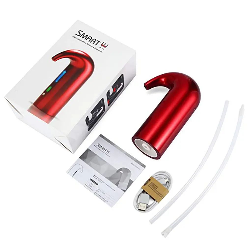 Electric Wine Pourer Aerator Dispenser Pump USB Rechargeable Cider Decanter Accessories For Bar Home Use | Дом и сад