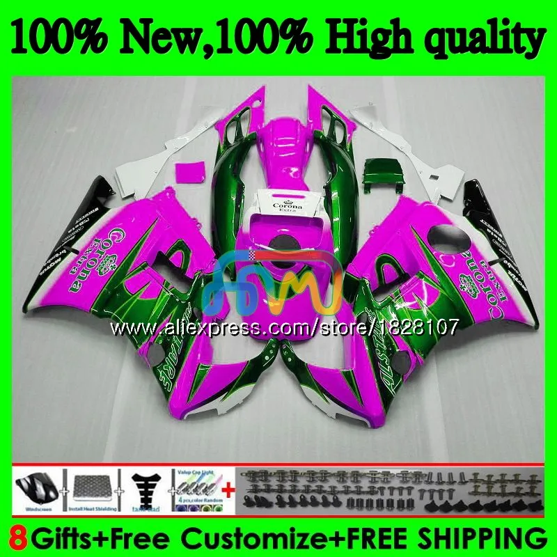 

600CC обтекатель для HONDA CBR600F3 CBR 600 FS 600F3 600FS Розовый Горячий 3BS.188 CBR600 F3 91 92 93 1991 1992 1993 1994 комплект + бак